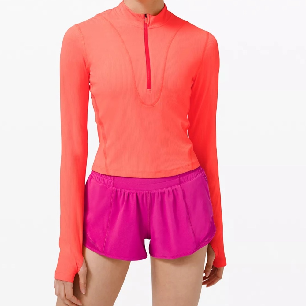 Lululemon🍋Gloss Trim Run 1/2 Zip LS-6